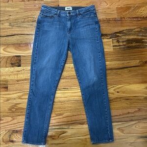 PAIGE Hoxton Crop Rollup Classic Indigo Jeans